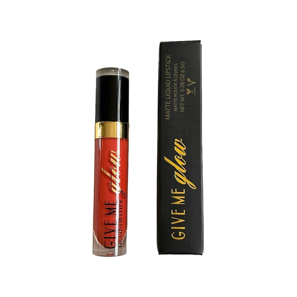 Give Me Glow Cosmetics Exotic Sunset Orange Matte Liquid Lipstick Discont’d NWT